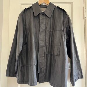 Cordera Women's Charcoal Waxed Military Field Jacket